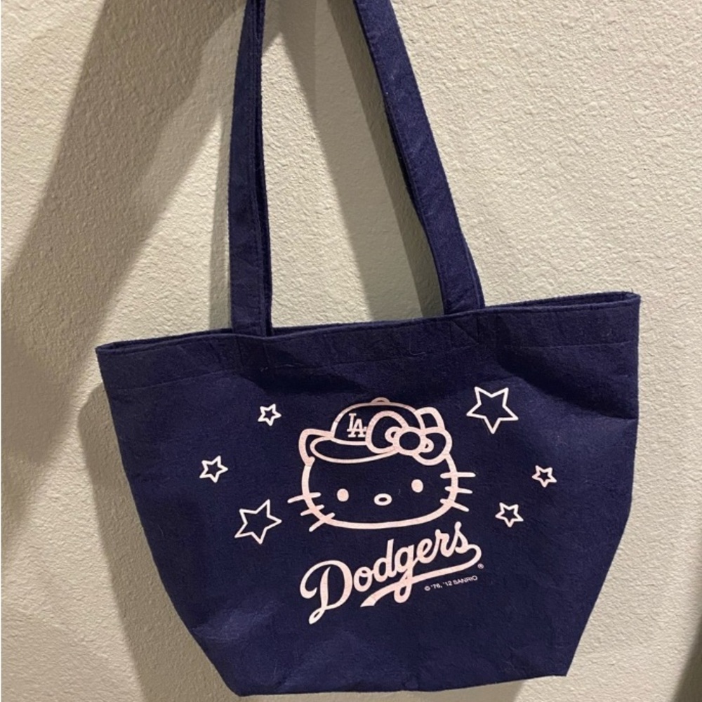 Hello Kitty Dodgers Navy Tote Bag